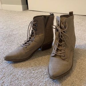 Tan ankle boots